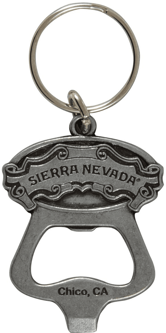 Sierra Nevada Brewery 2 sided keychain bottle opener