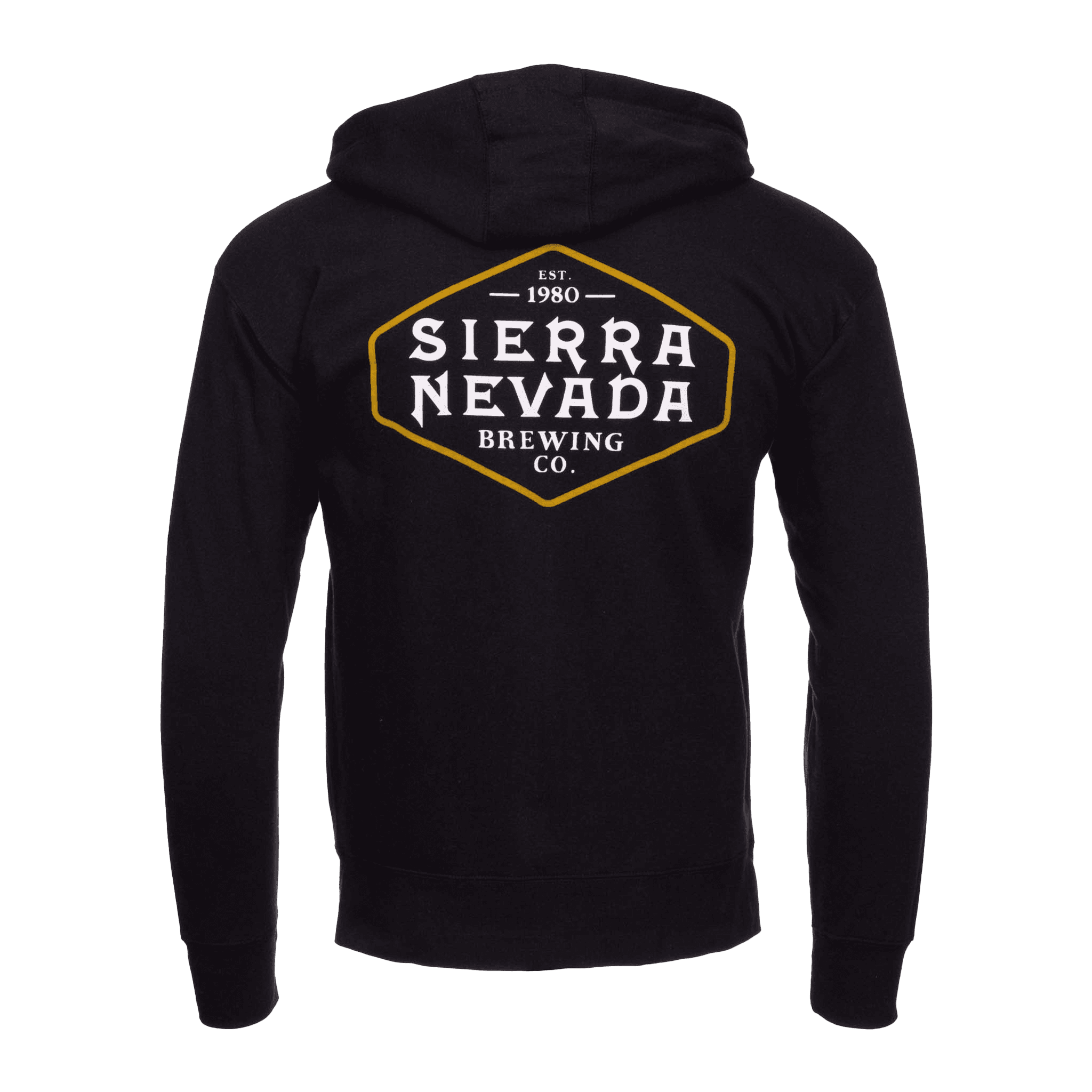 Sierra Nevada Shield Zip Hoodie Black - Back view