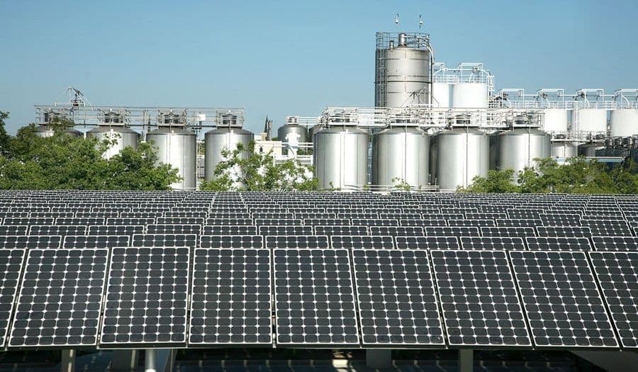 Solar panels on Chico brewery