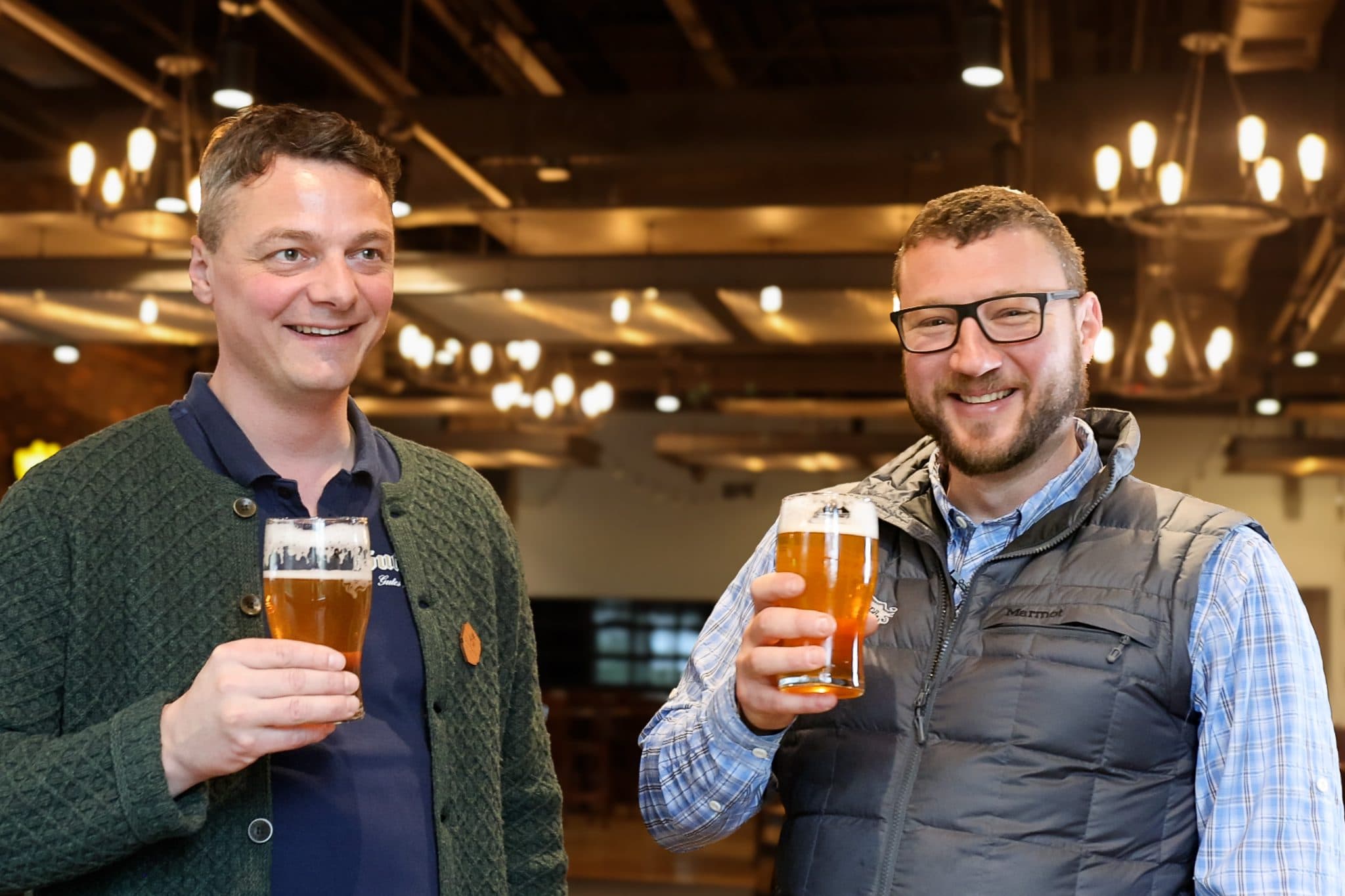 Oktoberfest brewers raise a pint in the brewhouse